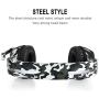Anksono Stereo Gaming Headset for Playstation 4, Xbox One, Nintendo Switch, 3.5mm Wired Bass Noise Cancelling Headphones with Mic and Volume Control for Laptop PC Mac iPad iPhone Games, White Camo