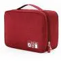 Portable Electronic Organizer Travel Accessories Cable Bag Universal Cord Storage Case Carrying for Charging Cable, Cell Phone, Power Bank,Mini Tablet(Red) Portable Electronic Organizer Travel Accessories Cable Bag Universal Cord Storage Case Carrying for Charging Cable, Cell Phone, Power Bank,Mini Tablet(Red)