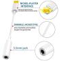 [Apple MFi Certified] iPhone 3.5 mm Headphone Jack Adapter, Lightning to 3.5mm Headphone Aux Audio Dongle Splitter Jack Adaptor Compatible for iPhone 11/11 Pro/XR/XS Max/X/8/7 Support All iOS System