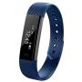 Mini Kitty Blue Sports Activity Tracker Touch Screen ID115 Wristband Fitness Tracker Waterproof Smart Bands with Calories Tracker for iPhone Android Smartphone
