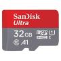 SanDisk 32GB MicroSD Ultra Memory Card Works with LG G6, LG V30, Q6, G5, G4, LG Tribute HD, K40, Phoenix 4 Cell Phone (SDSQUAR-032G-GN6MN) Bundle with (1) Everything But Stromboli Micro Card Reader