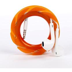 The LOOP Earbuds Cord Organizer Headphones Earbuds Earbud case Tangle-Free Cable Management Wire Protection 3X Durable Portable Travel Cell Phone Accessories hot Pack Orange red Yellow