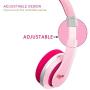 Elecder i41 Kids Headphones, Headphones for Kids Children Girls Boys Teens Foldable Adjustable On Ear Headphones with 3.5mm Jack for iPad Cellphones Computer MP3/4 Kindle Airplane School Pink/Purple