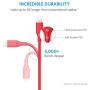 iPhone Charger, Anker Powerline 6ft Lightning Cable, MFi Certified USB Charge/Sync Cord for iPhone Xs/XS Max/XR/X / 8/8 Plus / 7/7 Plus / 6/6 Plus / 5s / iPad, and More (Red)