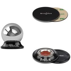 Nite Ize Steelie Orbiter Dash Mount Kit - Magnetic Cell Phone Holder for Car Dash, Low Profile, No Attached Magnets