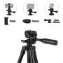Hitch Phone Tripod,Gopro Tripod 42 Inch 106cm Aluminum Lightweight Smartphone Tripod for iPhone/Samsung/Huawei Cellphone, Camera and Gopro with Bluetooth Remote Control, Carrying Bag and Gopro Mount