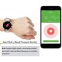 Pard Gorgeous Women Smart Watch, Heart Rate Fitness Tracker, Activity Sport Bracelet for Android and iOS Smartphones, Gold