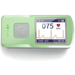 EMAY Wireless EKG Monitor | Records ECG & Heart Rate Anytime Anywhere for Personal Use | Works with iOS & Android Smartphones