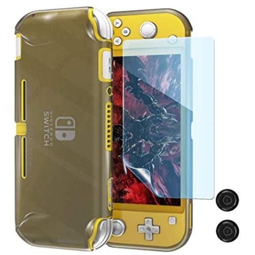 Cover Case for Nintendo Switch Lite, OIVO 3 in 1 Clear TPU Cover Case, with TPE Screen Protector