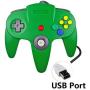 Bluetooth Mobile Game Controller, Joystick Gamepad for N64 Controller for PC Computer for Game Accessories Gamepad Wired Controller-USB Green-