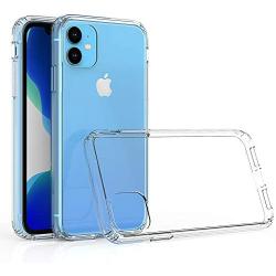 Kit Me Out World Clear Hybrid Series Case Designed for iPhone 11 6.1" Case, Transparent Hard (PC) Back and Clear TPU Bumper Protection Shockproof Case Cover (Ultra Clear)