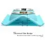 UPSKY Double Dog Cat Bowls Premium Stainless Steel Pet Bowls No-Spill Resin Station, Food Water Feeder Cats Small Dogs