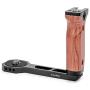 SMALLRIG Universal Wooden Left Side Handle for DJI Ronin S/Ronin SC/Zhiyun Crane 2 / Crane V2 Series Gimbal Stabilizer w/Cold Shoe, 3/8 Locating Holes for ARRI Standard - 2222