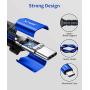 USB Type C to 3.5mm Female Headphone Jack Adapter, JSAUX USB C to Aux Audio Dongle Cable Cord Compatible with Pixel 4 3 2 XL, Samsung Galaxy S20 Ultra Z Flip S20+ Note 10 S10 S9 Plus, iPad Pro(Blue)