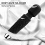 Cordless Wand Massger, Bolly Powerful Personal Massagers for Women with Multi Speeds for Therapeutic Muscle Aches and Sports Recovery