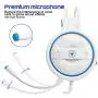 Dland Gaming Headset with Mic and Changeable LED Light for Laptop,Computer, Cellphone, PS4 and Xbox, 3.5mm Wired Noise Isolations Gaming Headphones with Volume Control-White Dland Gaming Headset with Mic and Changeable LED Light for Laptop,Computer, Cellphone, PS4 and Xbox, 3.5mm Wired Noise Isolations Gaming Headphones with Volume Control-White
