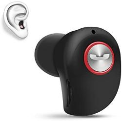 Mini Invisible Bluetooth Earbud,V4.1 Stereo Wireless Bluetooth Earphone with Built-in Mic,Sports Noise Cancelling in-Ear Headphone for iPhone Samsung and Other Android Phones (Black)