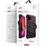 ZIZO Bolt Series iPhone 11 Pro Case - Heavy-Duty Military-Grade Drop Protection w/Kickstand Included Belt Clip Holster Tempered Glass Lanyard - Black/Red