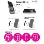 LOVEHANDLE Universal Grip For Smartphone and Mini Tablet - BLACK Elastic Strap with Black Base
