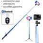 Long Selfie Stick,Extendable Foldable Selfie Stick with Wireless Bluetooth Remote and Adjustable Holder for iPhone,Samsung and Android all Smartphone Maximum 3 Meter(118-Inch) Length