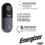 Energizer Connect Smart 1080p HD Video Doorbell with Cloud Storage and Remote Access Through Your Smartphone via iOS and Android App