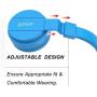 Kids Headphones for Boys, Comfortable Corded Foldable Headset for Children & Toddlers, Soft On-Ear Lightweight Child Earphones for Tablet, Cellphone, Computer, School & Kindergarten Kids (Blue)