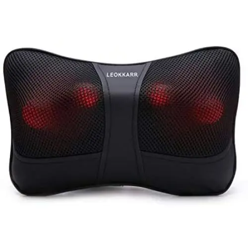 Shiatsu Back and Neck Massager-Deep Tissue Kneading Massage for Lower Back, Neck, Shoulder, Leg, Foot, Calf - Use at Home and Car,Unique Gifts for Men, Women Shiatsu Back and Neck Massager-Deep Tissue Kneading Massage for Lower Back, Neck, Shoulder, Leg, Foot, Calf - Use at Home and Car,Unique Gifts for Men, Women