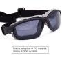 Viriber Ski Goggles, Motorcycle Goggles Dust-Proof Protective Combat Goggles Military Sunglasses Outdoor Tactical Goggles to Prevent Particulates