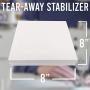 Tear Away Embroidery Stabilizer (8x8 inches) Tearaway Machine Embroidery stabilizer (240 Precut Sheets) Medium Weight 1.8 oz Fits 4x4 and 6x6 Hoops Mesh Embroidery Stabilizer