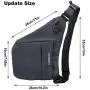 WATERFLY Sling Bag Lightweight Casual Daypack Chest Shoulder Bag for Men Boy