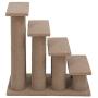 PawHut 25" 4-Step Multi-Level Carpeted Cat Scratching Post Pet Stairs