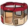 Zampa Portable Foldable Pet playpen Exercise Pen Kennel + Carrying Case for Larges Dogs Small Puppies/Cats | Indoor/Outdoor Use | Water Resistant