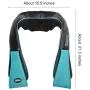 Shiatsu Back Shoulder & Neck Massager with Heat Deep Tissue 3D Kneading Pillow Massager for Relieving Muscle Pain - Blue Shiatsu Back Shoulder & Neck Massager with Heat Deep Tissue 3D Kneading Pillow Massager for Relieving Muscle Pain - Blue
