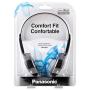 Panasonic Headphones On-Ear Lightweight with XBS RP-HT21 (Black & Silver)