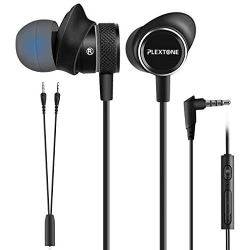 Innens 3.5 MM Wired Gaming Earphone, Noise Cancelling Stereo Bass Gaming in-Ear Earbuds with Mic and Volume Controls for iPhone, Smartphone, Nintendo Switch, PS4, Xbox One, iPad, PC (Black)