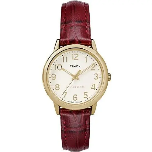 Timex Womens Easy Reader Leather Strap 30mm Watch Timex Womens Easy Reader Leather Strap 30mm Watch