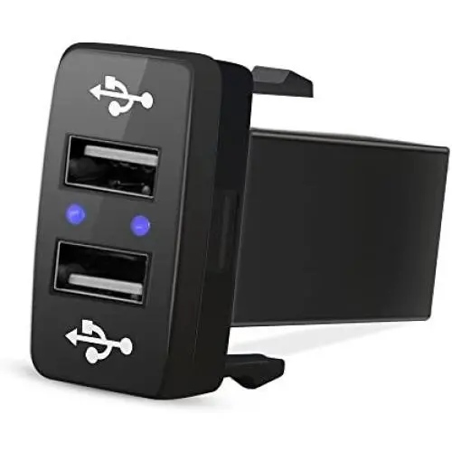 MICTUNING UC001 2.1A Dual USB Power Socket Compatible with Smart Phone PDA iPad iPhone Charger Replacement for Toyota MICTUNING UC001 2.1A Dual USB Power Socket Compatible with Smart Phone PDA iPad iPhone Charger Replacement for Toyota