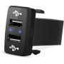 MICTUNING UC001 2.1A Dual USB Power Socket Compatible with Smart Phone PDA iPad iPhone Charger Replacement for Toyota