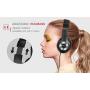 Ausdom Lightweight Over-Ear Wired HiFi Stereo Headphones with Built-in Mic Comfortable Leather Earphones- Black