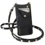 Bandolier Sarah Crossbody Phone Case and Wallet - Black Leather with Gold Detail - Compatible with iPhone 8 Plus, 7 Plus, 6 Plus, 6s Plus Only Bandolier Sarah Crossbody Phone Case and Wallet - Black Leather with Gold Detail - Compatible with iPhone 8 Plus, 7 Plus, 6 Plus, 6s Plus Only