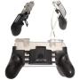 Mobile Triggers Gampad Controller Joysticks for 10pcs Gun Keychains Ornaments Backpack Pedant for Party Supplies Snipers Assault Rifle Metal Model (Black)