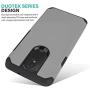CasemartUSA Phone Case for [LG Journey LTE (L322DL)], [DuoTEK Series][Gray] Shockproof Defender Impact Resistant Cover for LG Journey LTE (Tracfone, Simple Mobile, Straight Talk, Total Wireless)