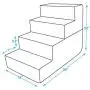 Made in USA Foldable Pet Steps/Stairs with CertiPUR-US Certified Foam for Dogs and Cats by Best Pet Supplies