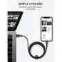 AUKEY USB C to Lightning Cable 6.6ft iPhone 11 Charger [Apple MFi-Certified] Durable Braided Nylon PD Fast Charging Cable iPhone Cable Compatible with iPhone 11 Pro/XS/8 Plus/iPad/Airpods Pro