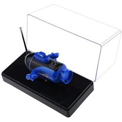 Tipmant Kids Mini Radio Remote Control Submarines Toys RC Boat Waterproof Diving Water Gift (Blue)