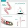 iPhone Charger, Overtime Apple MFi Certified 6ft Braided Lightning USB Cable with Dual Port Wall & Car Charger Adapter for iPhone 11 Pro Max X Xs XR 8 7 6s 5 SE, iPad Pro Air Mini – Rose Gold iPhone Charger, Overtime Apple MFi Certified 6ft Braided Lightning USB Cable with Dual Port Wall & Car Charger Adapter for iPhone 11 Pro Max X Xs XR 8 7 6s 5 SE, iPad Pro Air Mini – Rose Gold