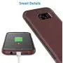 JETech Case for Samsung Galaxy S7 Protective Cover with Shock-Absorption and Carbon Fiber Design (Plum)