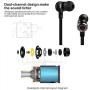 Docooler PTM P5 Wired in-Ear Earphones Stereo Gaming Headset Headphones with in-line Control & Microphone for PSP iPhone iPad Android Smartphones Tablet PC Laptop