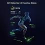 Leaone Fitness Activity Tracker, Smart Band, OLED Display Touchpad Smart Wristband,Pedometer with Heart Rate Monitor, Step Counter, and Sleep Monitoring for iOS Android Phone