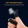 ShiningLove Gaming Finger Sleeve Touchscreen Finger Gloves Conductive Fiber Cap Anti-Sweat Breathable Touch and Sensitive for Mobile Phone Games Black+White